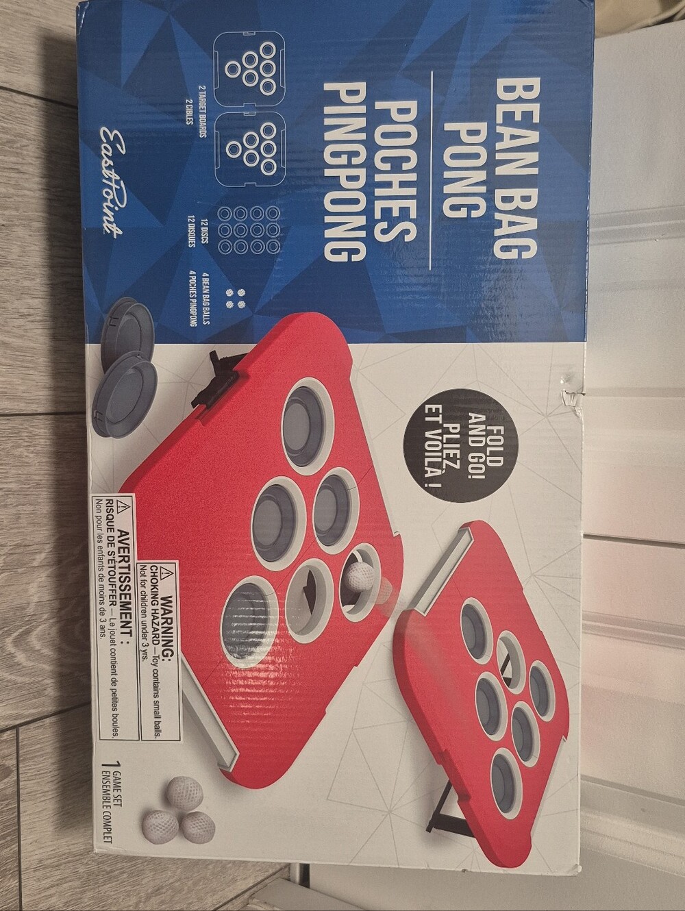 EastPoint Bean Bag Pong Cornhole Game Set.
